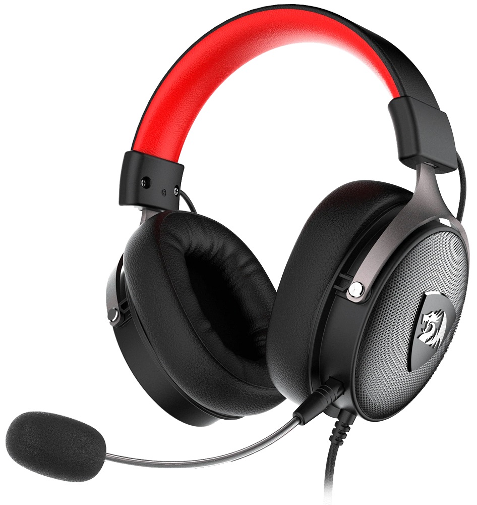 Auricular Gaming Redragon Icon H520 - Negro/Rojo